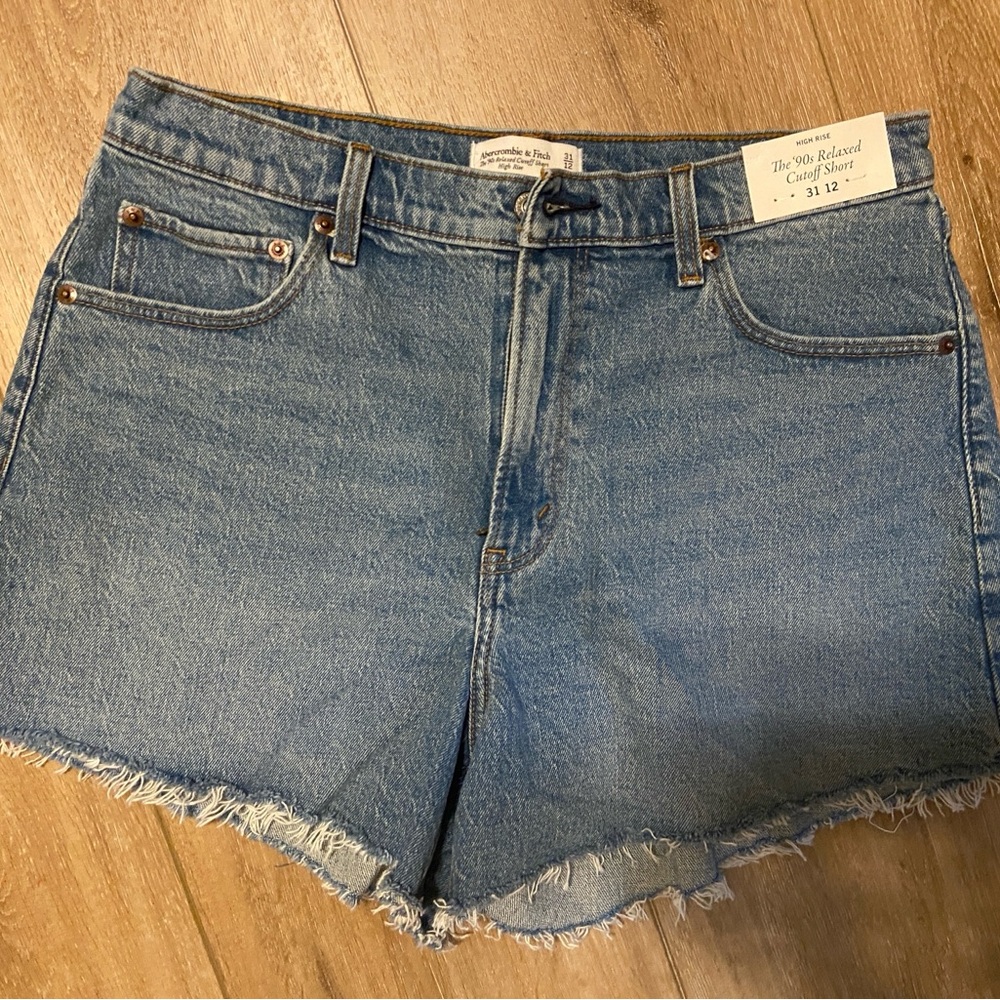 Abercrombie & Fitch Light Blue Jean Shorts 31 / 12